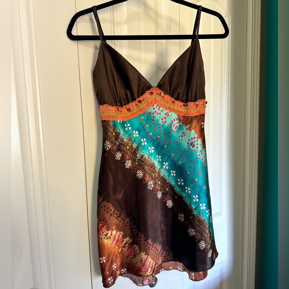 Y2K Satin Mini Dress